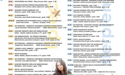 Zdjęcie do Kalendarz wydarzeń 2026