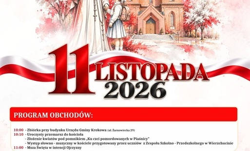 Zdjęcie do 11 Listopada Święto Niepodległości - Gmina Krokowa