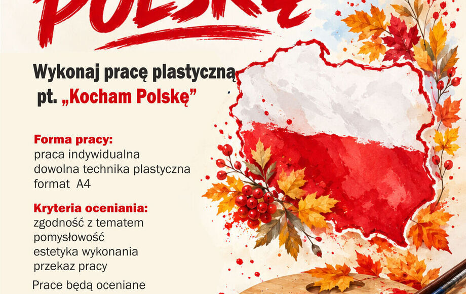Konkurs plastyczny „Kocham Polskę” dla dzieci i młodzieży